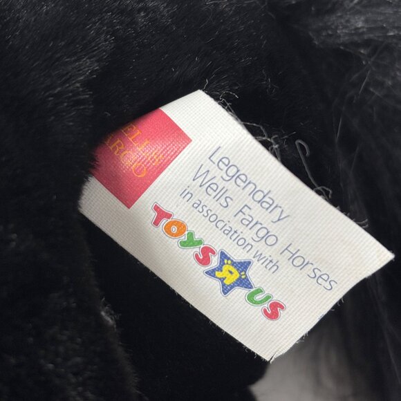 Toys R Us 2003 Black Stallion White trim Retro Y2K Plush EUC - Picture 9 of 11